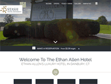 Tablet Screenshot of ethanallenhotel.com